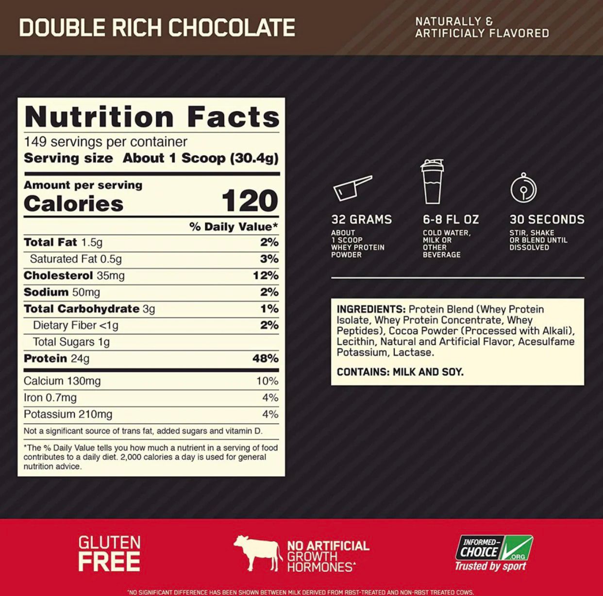 GOLD STANDARD 100% WHEY BY OPTIMUM NUTRITION 10LBS