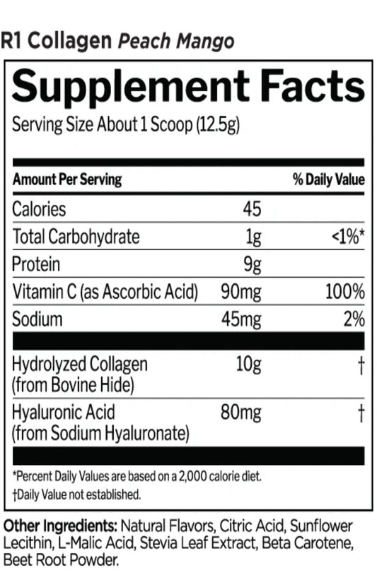 COLLAGEN PEPTIDES HYDROLZED BOVINE COLLAGEN 20 SER BY RULE 1