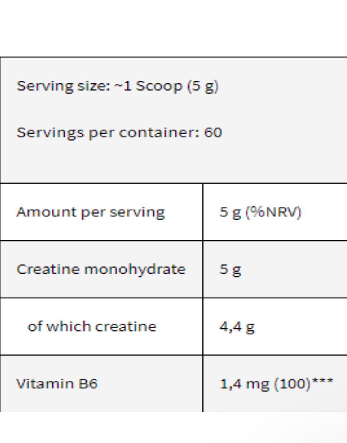 GOLD CREATINE UNFLAVOURED 60 SERVING BY KEVIN LEVRONE
